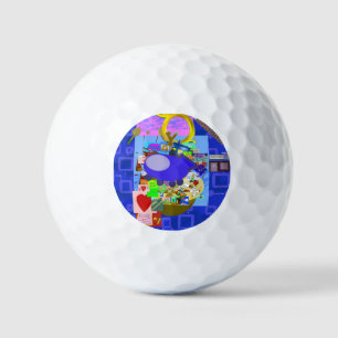 Fun Golf Balls Cartoon Characters