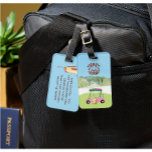 Fun Golf Cart Scenic League Club Logo  Luggage Tag<br><div class="desc">Three hundred of these golf bag or luggage tags are with a Ladies Nine Hole League bearing their club's logo to be used as bag tags. This version, now with a generic logo, has a standard address on the back. Any design questions just send a chat or an email to...</div>