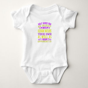 Fun Golf Design Quote Baby Bodysuit