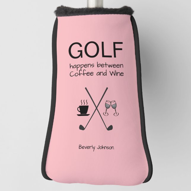 Fun Golf Happens Personalised Head Cover (Rotate 90)