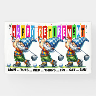 FUN GOLF HAPPY RETIREMENT  BANNER