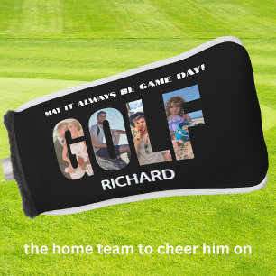 Fun Golf Photo Message Monogram Name  Golf Head Cover