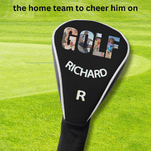 Fun Golf Photo Message Monogram Name Head Cover