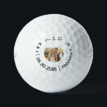 Fun Golf Photo Wedding Save the Date Golf Balls<br><div class="desc">Golf Ball Save the Date.  Photo.  Titleist Pro V1.  Fun.</div>