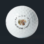 Fun Golf Photo Wedding Save the Date Golf Balls<br><div class="desc">Golf Ball Save the Date.  Photo.  Titleist Pro V1.  Fun.</div>