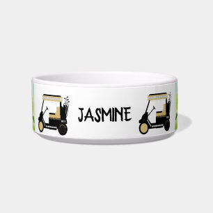 Fun Golf Theme Personalised Name Pet  Bowl