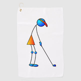 Fun Golfing Figure Golf Towel