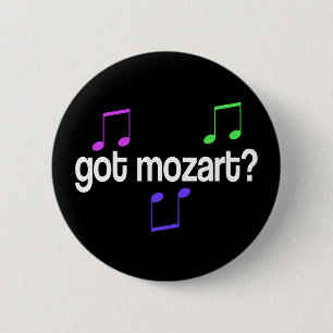 Fun Got Mozart 6 Cm Round Badge