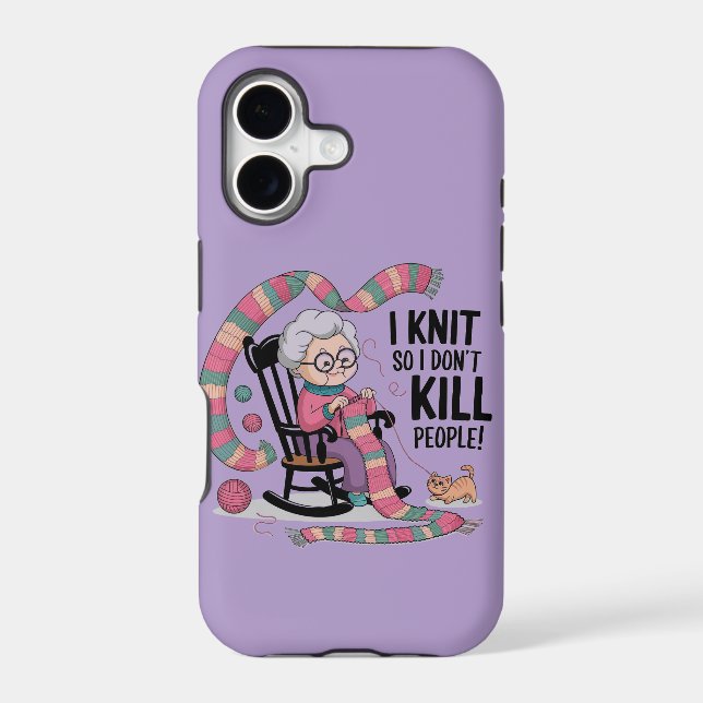 Fun Grandma Knitting Design (Back)