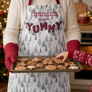 Fun Grandma Makes it Yummy Holiday Gift Apron
