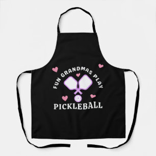 Fun Grandmas Play Pickleball Apron
