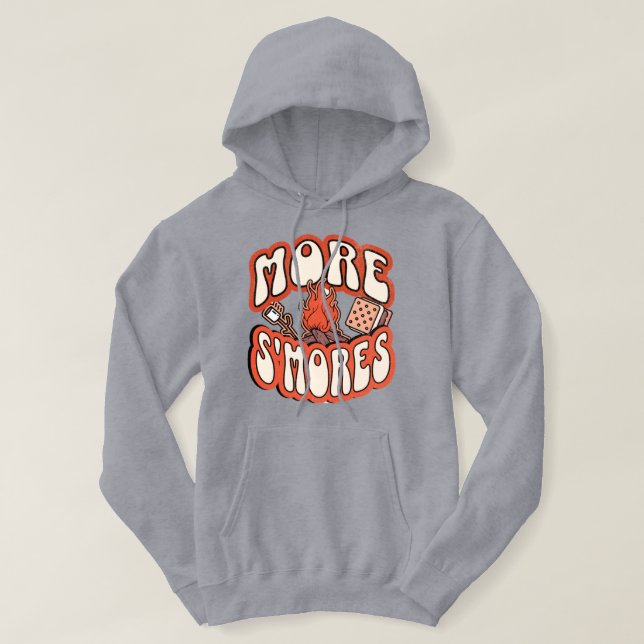 Fun Graphic apparel - More S'mores Hoodie (Design Front)