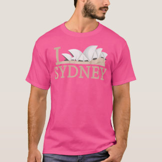 Fun Graphic I Love Sydney Opera House Traveller Gi T-Shirt