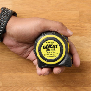 Fun Great Lengths Quote Kids to Dad Black Yellow 1