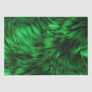 Fun Green faux monster fur texture Tissue Paper