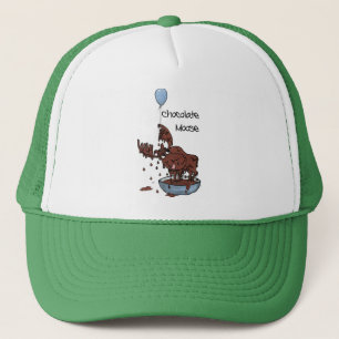 Fun Green Trucker Hat, Chocolate Moose Hat