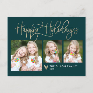Fun Greeting EDITABLE COLOR Holiday Card Postcard