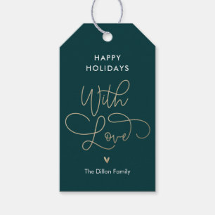 Fun Greeting EDITABLE COLOR Holiday Gift Tags