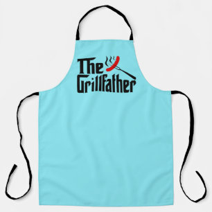 Fun grill Father word art Apron