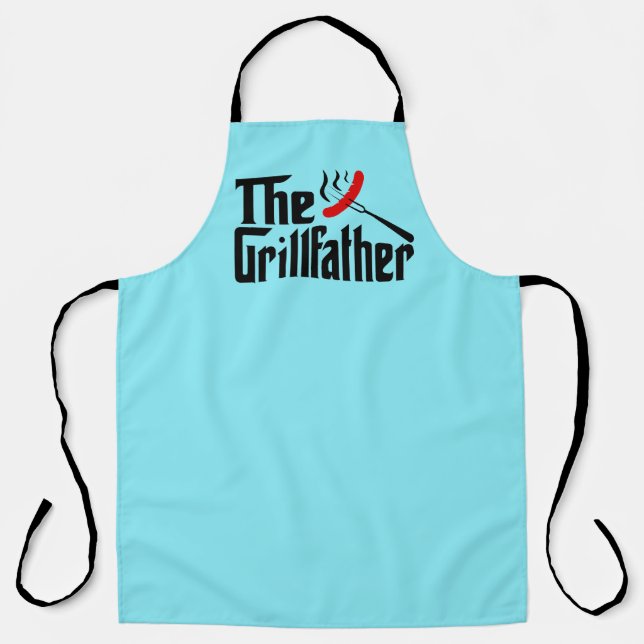 Fun grill Father word art  Apron (Front)