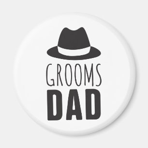 Fun Grooms Dad Groomsman Gift Bridal Party Wedding Magnet