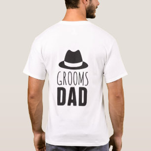 Fun Grooms Dad Groomsman Gift Bridal Party Wedding T-Shirt