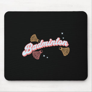 Fun Groovy Badminton And Shuttles Mouse Mat