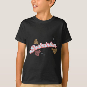 Fun Groovy Badminton And Shuttles T-Shirt