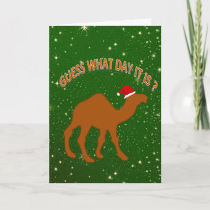 Fun Guess What Day It Is It Humour Christmas Card