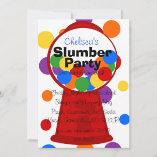 Fun Gumball Machine Invitation