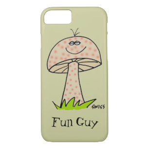 Fun Guy Funny Man Cute Cartoon Mushroom iPhone 8/7 Case