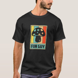 Fun Guy Mushroom Design- Vintage Retro Mushroom 2 T-Shirt
