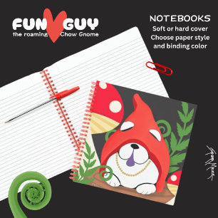 FUN GUY the chow gnome notebook customise