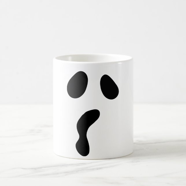 Fun Halloween boo face ghost scary Party Coffee Mug (Center)