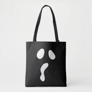 Fun Halloween boo face ghost scary Party Tote Bag