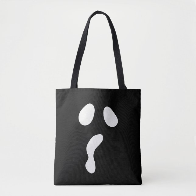 Fun Halloween boo face ghost scary Party Tote Bag (Front)