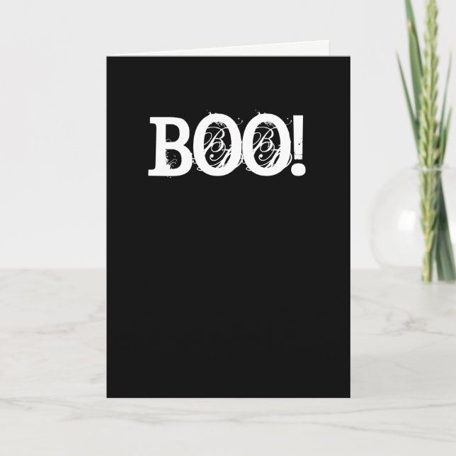 FUN HALLOWEEN CARD W/TEXT. (Front)