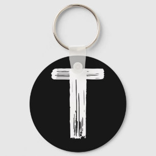 Fun Halloween Carnival Costume Letter T Green Vint Key Ring