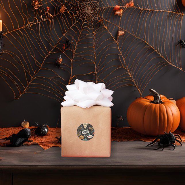 Fun Halloween Classic Round Sticker (Creator Uploaded)