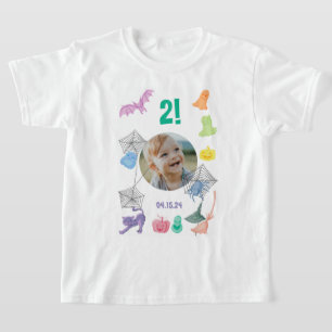 Fun Halloween custom with photo, age and birthday T-Shirt