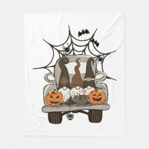 Fun Halloween Designs Halloween Gnomes on a Fleece Blanket