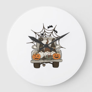 Fun Halloween Designs Halloween Gnomes on a Large Clock