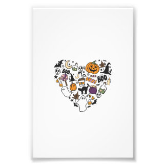 Fun Halloween Designs Halloween Heart Photo Print