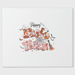Fun Halloween Designs Happy Halloween Retro Wrapping Paper