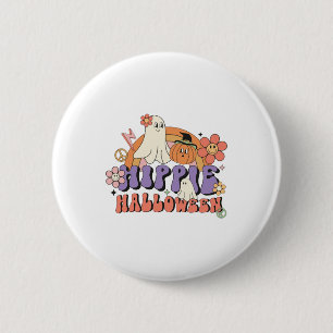 Fun Halloween Designs Hippie Halloween Retro 6 Cm Round Badge