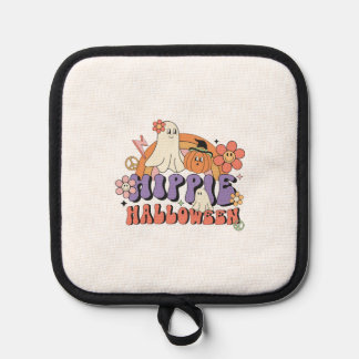 Fun Halloween Designs Hippie Halloween Retro Pot Holder