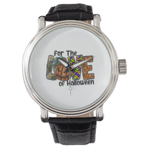 Fun Halloween Designs Hippie Halloween Retro Watch
