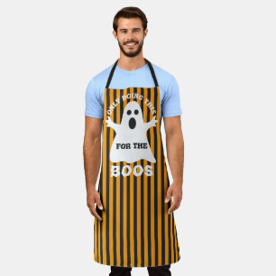 Fun Halloween Ghost for the BOOS Custom Text Apron
