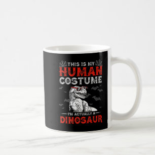 Fun Halloween Gifts Cute Dinosaur This Is My Human Coffee Mug