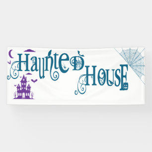 Fun Halloween Haunted House Banner